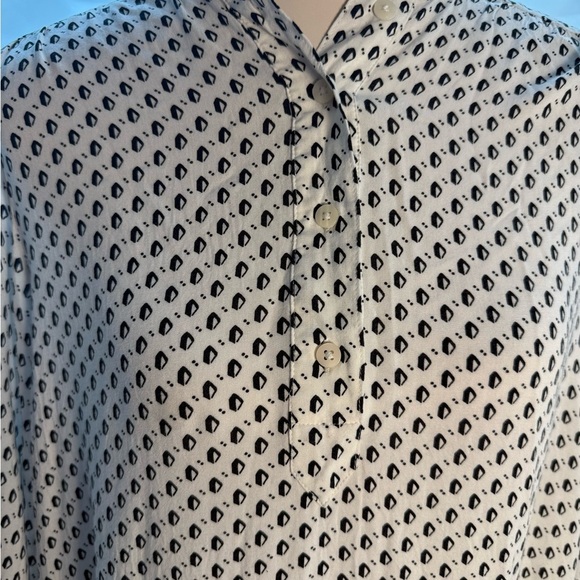 H&M White and Black Patterned Midi Dress - Picture 3 of 9